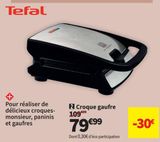 Gaufrière Tefal offre à 79,99€ sur Conforama