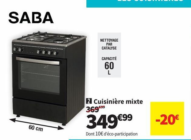 cuisinière saba