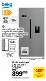 Réfrigérateur américain Beko offre à 899,99€ sur Conforama