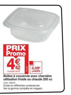 boîtes promo