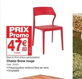 chaise promo