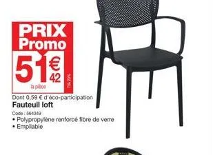 fauteuil promo