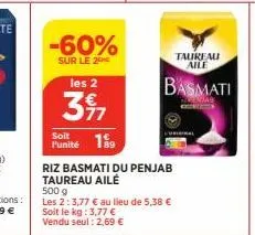 riz basmati taureau ailé