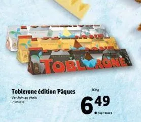 pâques toblerone