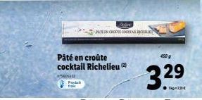 Pâté en croûte cocktail Richelieu (2)  SEUS  Differe  PATE IN CROOTE COCKTAIL RICHIL  Produkt  29 