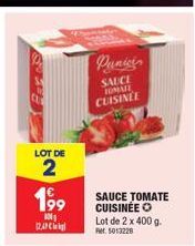 sauce tomate cuisinée 