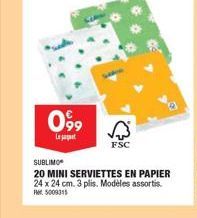 serviettes en papier 