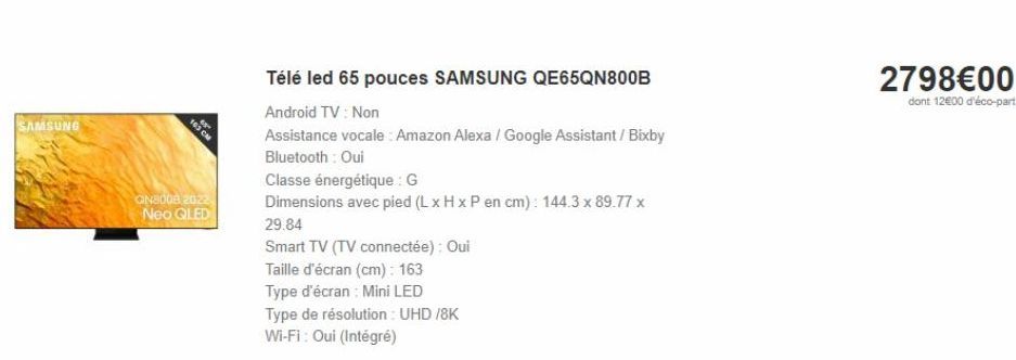 téléviseur Samsung