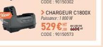 > CHARGEUR C1800X  Puissance: 1800 W HT  529 € ,00 660€  CODE: 90150573 