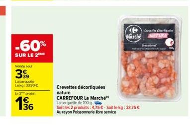 crevettes Carrefour