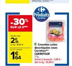 crevettes cuites Carrefour