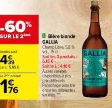 bière blonde Gallia