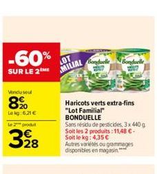 haricots verts Bonduelle