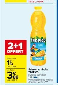 boisson aux fruits Tropico