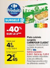 plats cuisinés Carrefour