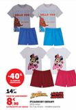 Pyjashort enfant offre à 8,9€ sur Super U