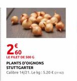 Plants d`oignons stuttgarter offre à 2,6€ sur Rural Master
