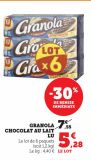 GRANOLA  CHOCOLAT AU LAIT  LU offre à 5,28€ sur U Express
