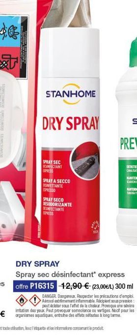 spray désinfectant 