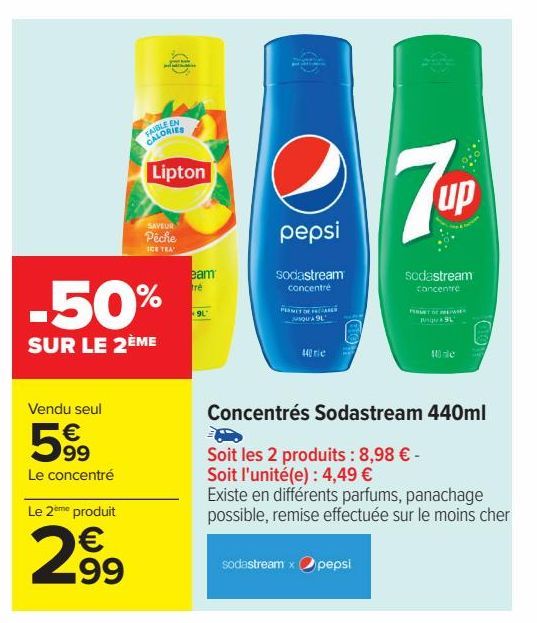 Concentrés sodastream 440ml