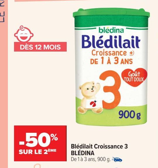 Bledilait Croissance 3 BLEDINA