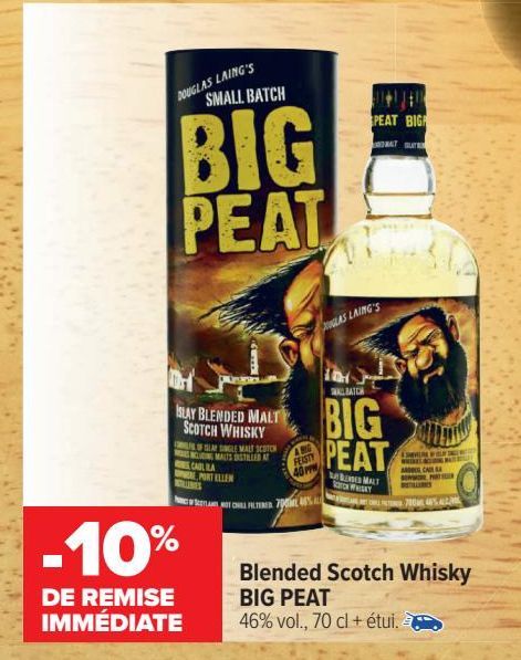 Blended Scotch whisky BIG PEAT