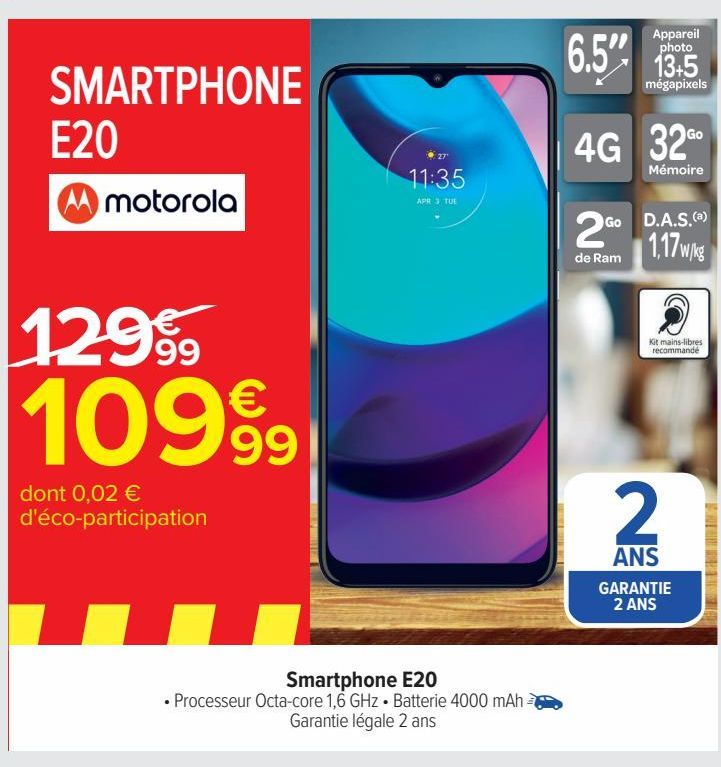 smartphone E20 Motorola