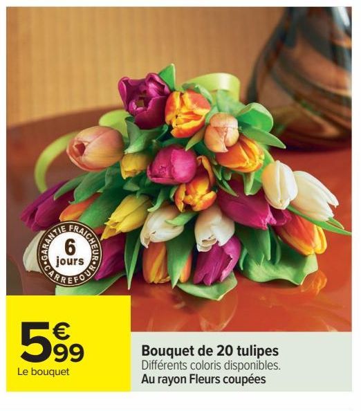 Bouquet de 20 tulipes