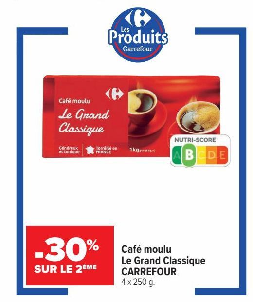 café moulu Le Grand Classique Carrefour