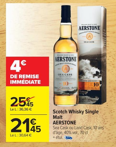 Scotch Whisky Single Malt AERSTONE