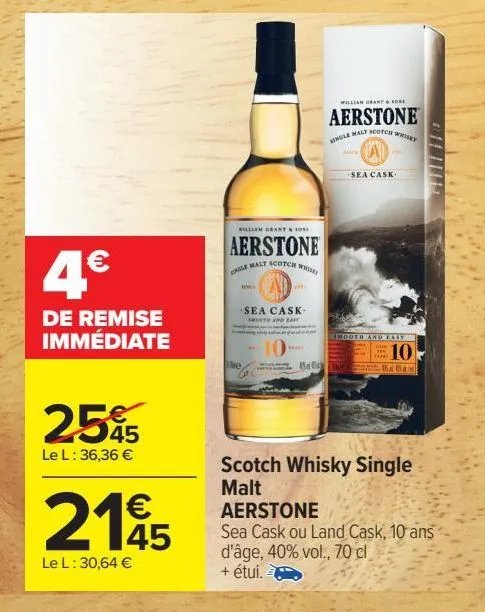 scotch whisky single malt aerstone