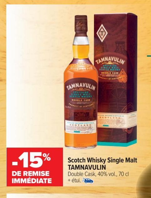 Scotch whisky Single Malt TAMNAVULIN