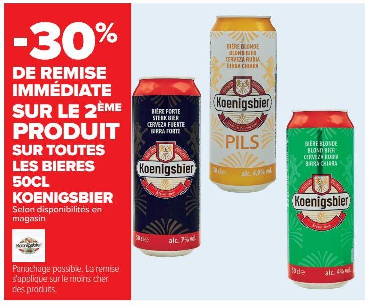 Toutes les bières 50cl Koenigsbier