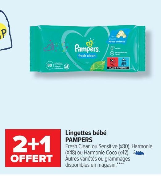 lingettes bebe Pampers