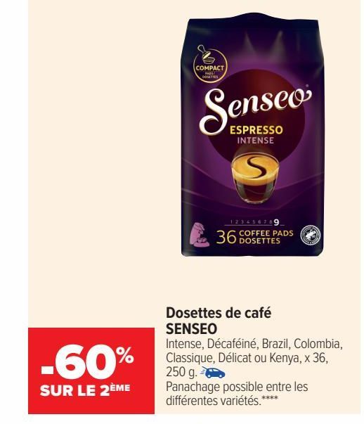 Dosettes de café Senseo