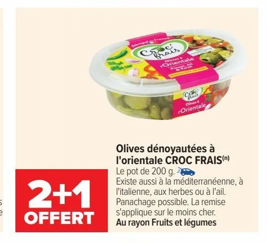 olives denoyautees a l´orientale croc frais