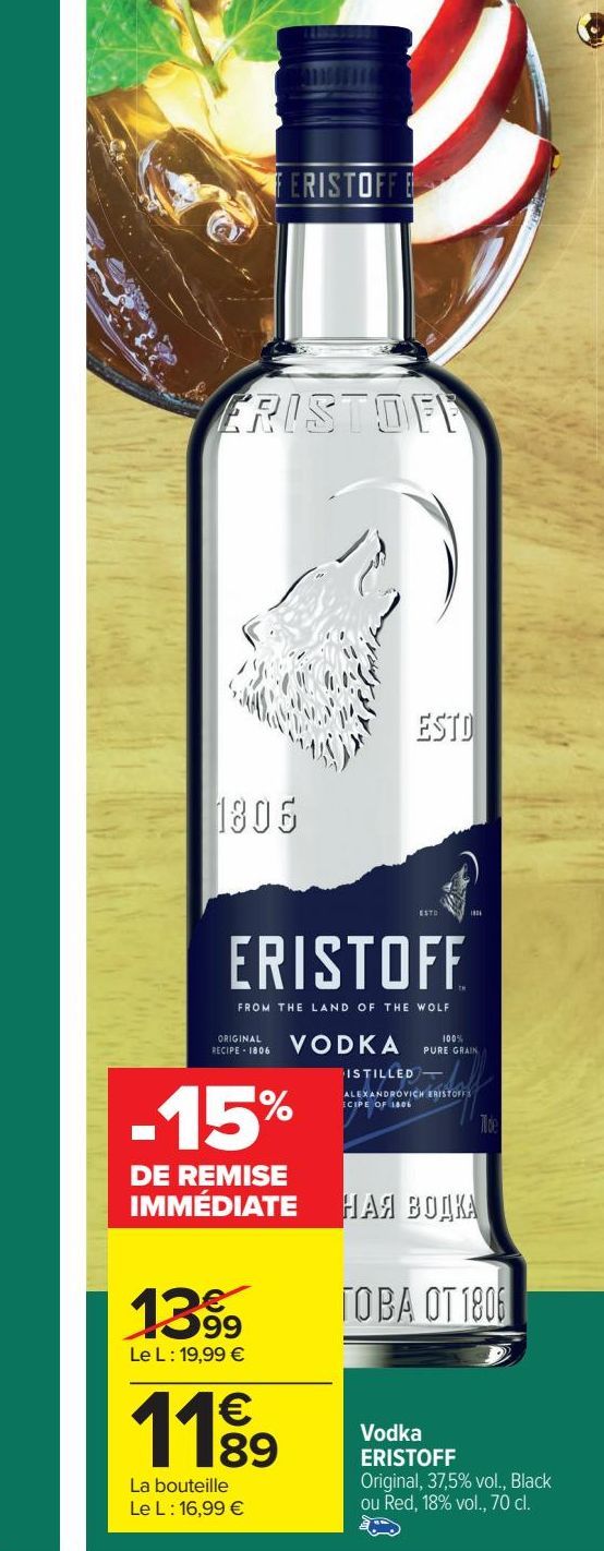 vodka Eristoff