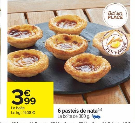 6 pasteis de nata