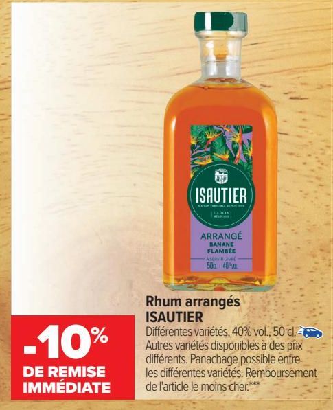 rhum arranges ISAUTIER