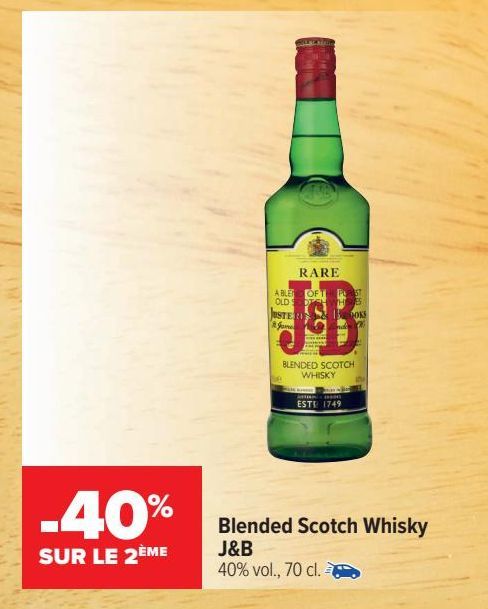 Blended Scotch whisky J&B