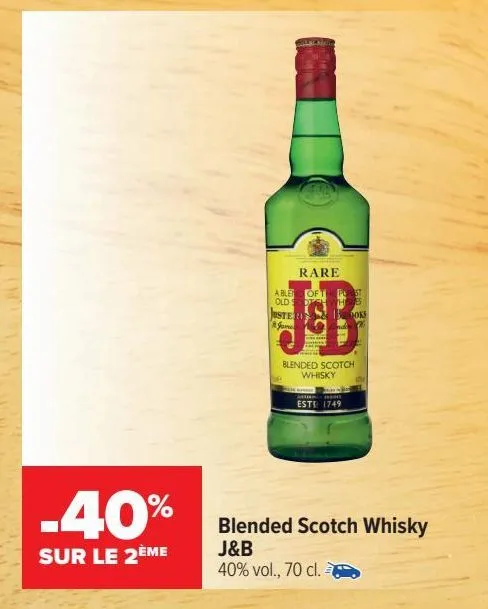 blended scotch whisky j&b