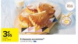 6 chaussons aux pommes offre à 3,95€ sur Carrefour