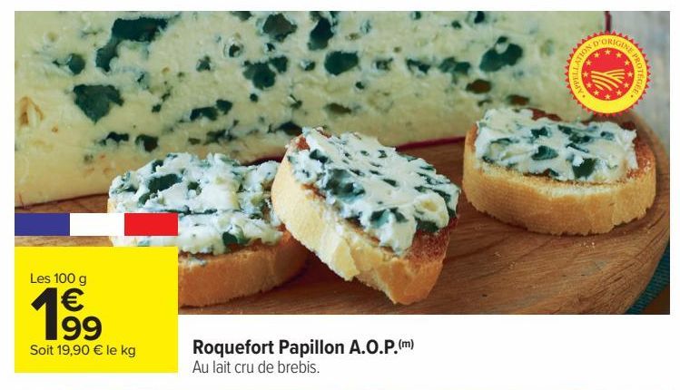 roquefort papillon A.O.P.