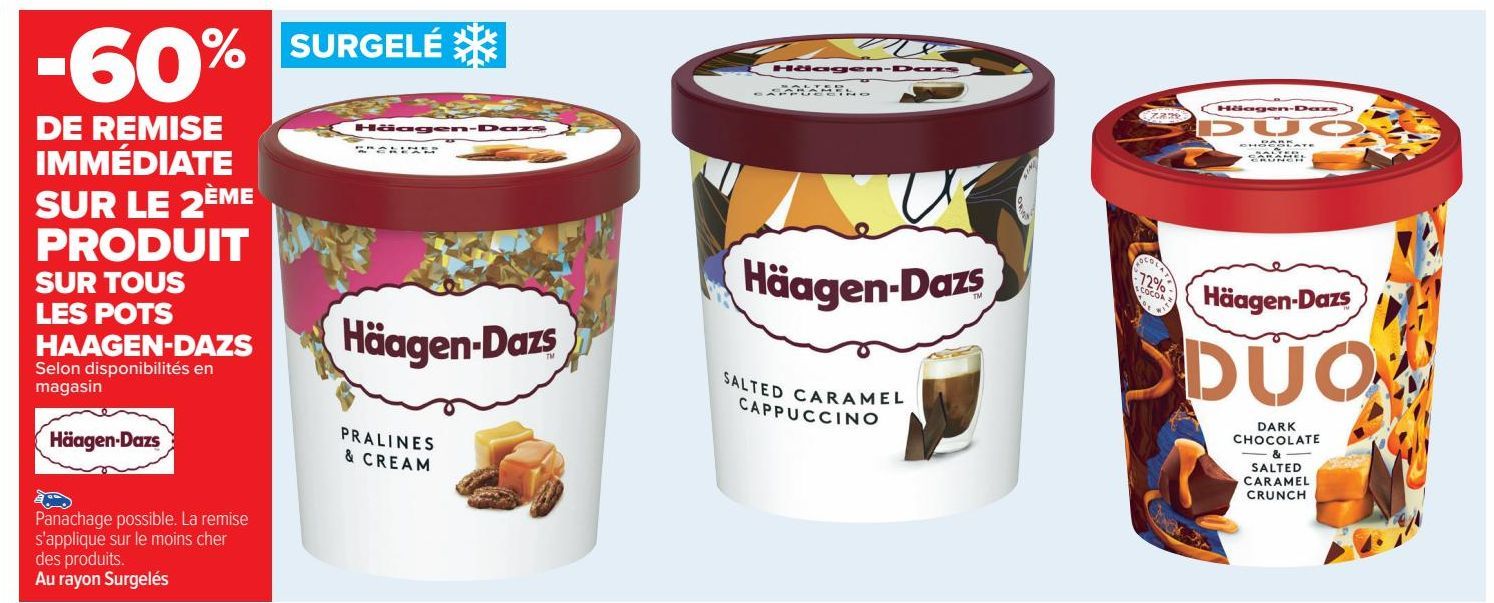 Tous les pots Hagen-Dazs