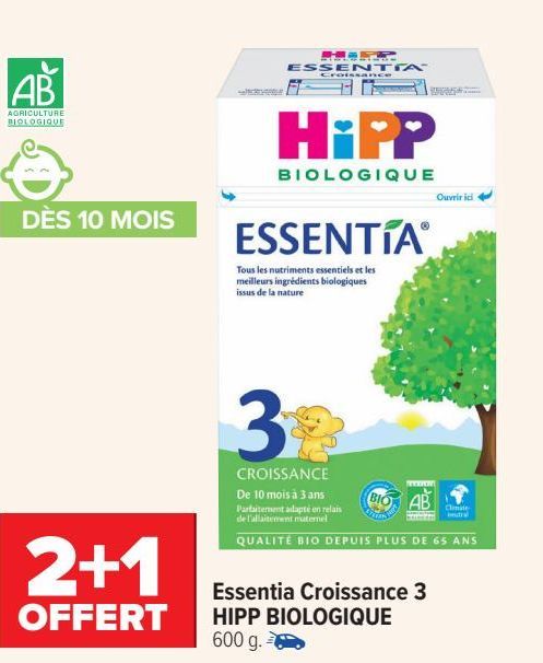 Essentia Croissance 3 HIPP BIOLOGIQUE
