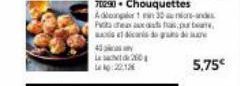 22,13  20  70290. Chouquettes  Adlonger in 30-d Pt dhe axistipu is e dicas do g  45  5.75€ 