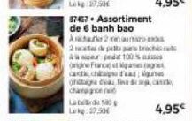 87457. Assortiment  de 6 banh bao  Avatar 2  num  2de  Apr per 100%  Ongine Francet igang  ch  ontagne da in  chamaig  Lad  Lak: 7,50€  brochu  4,95€ 