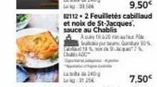 poland's cadc  9,50€  821122 feuilletés cabillaud  et noix de st-jacques, sauce au chablis a  182  jurita 50% 