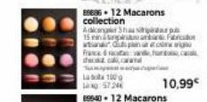 8996- 12 Macarons  collection  Adiangler Shu sa p  S  La 100  57.24  15 minnpark tanar du plain ata  France van, fundo ca  deca  10,99€ 