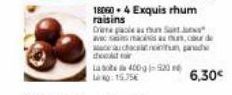 15.35€  180604 Exquis rhum raisins Drina pale as thun S  avec ma thu, cour de  a  audac non hor  La 400-520  6,30€ 